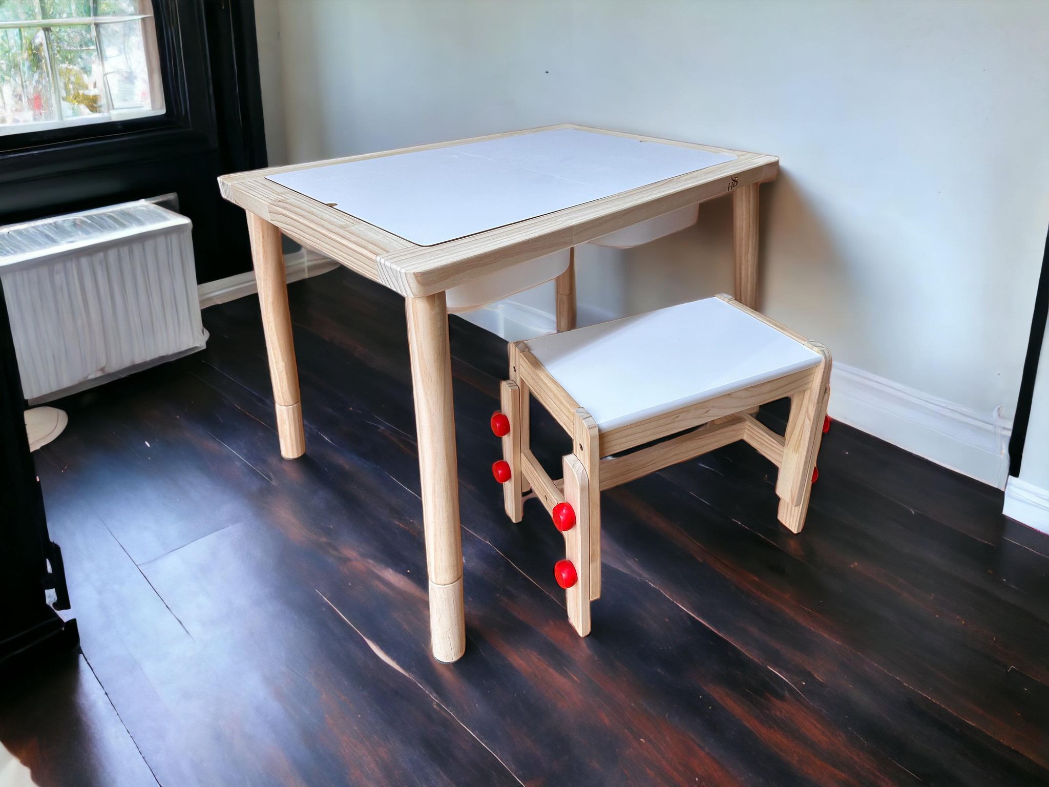 Montessori multifonction, table / chaise réversible