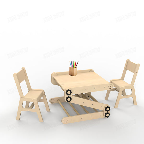 Table meuble Montessori multifonction en bois